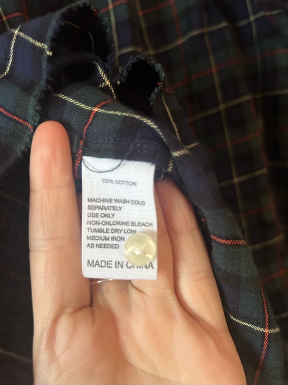 Trovata Birds of Paradis The Carla Highneck Blouse Flutter Sleeve Plaid Small - Picture 11 of 11